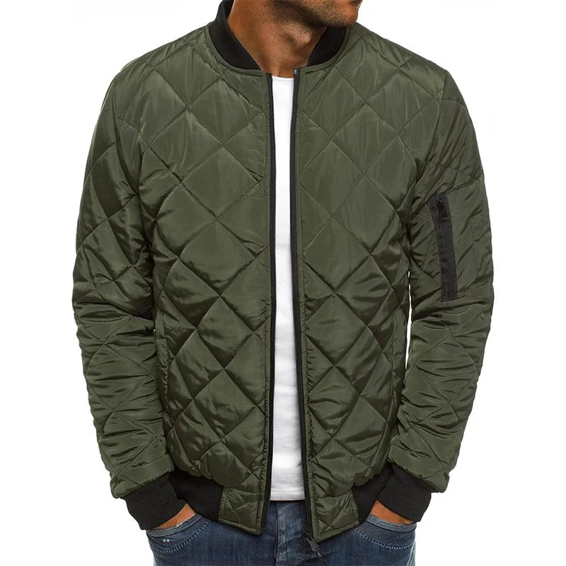 Lightweight Baseball Collar Mesh Jacket For Men Casual Winter Outerwear