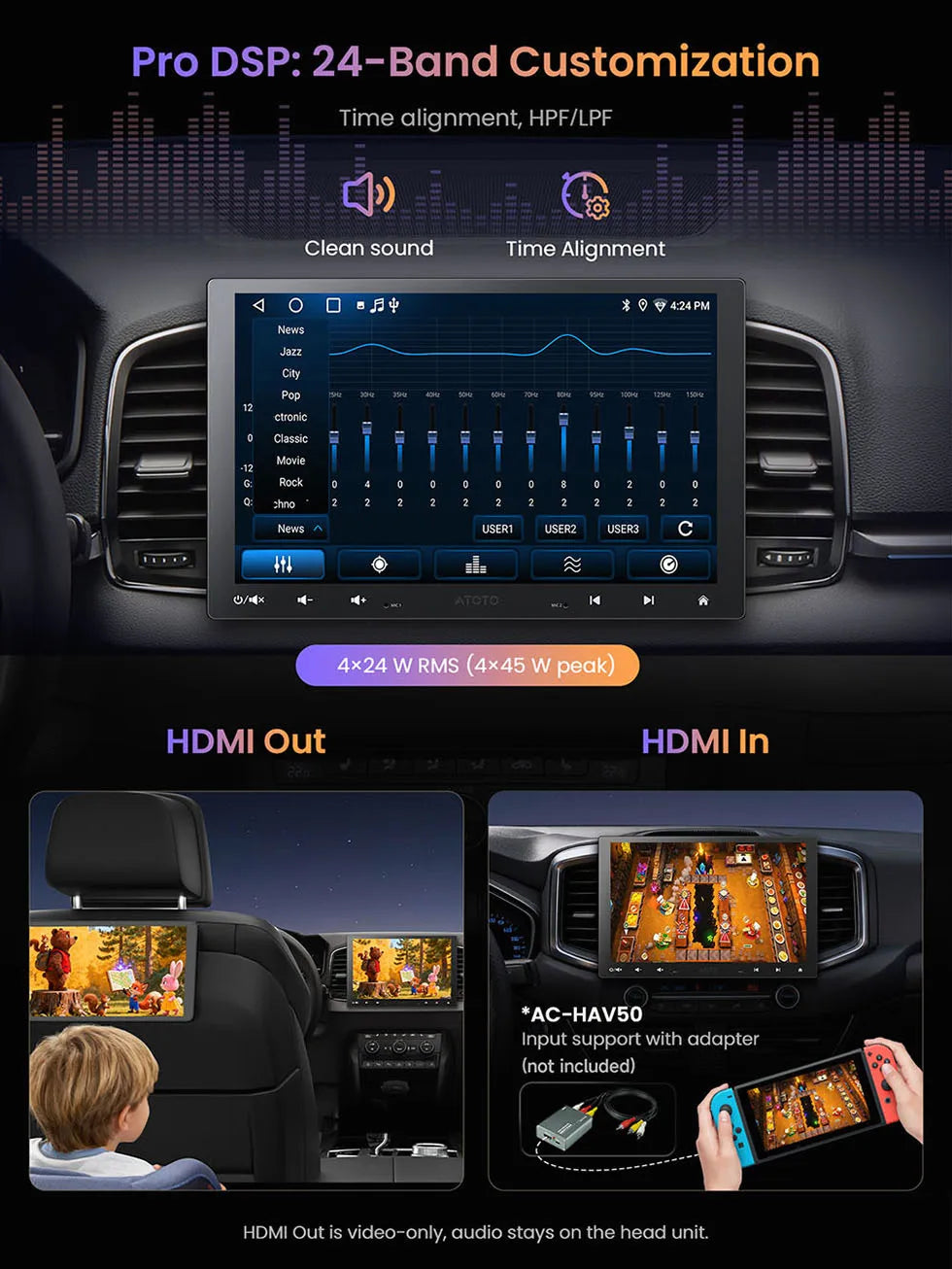 ATOTO Android Car Stereo Head Unit 1Din/2Din With Floating Screen