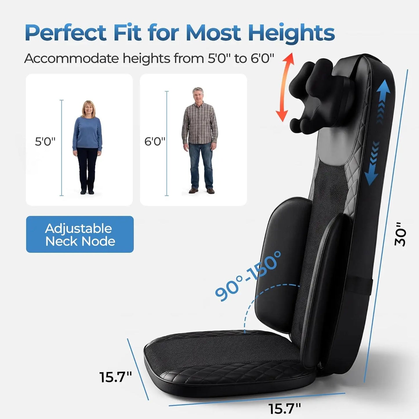 HIMOUTA 3in1 Shiatsu Massage Cushion With Heat For Full Body