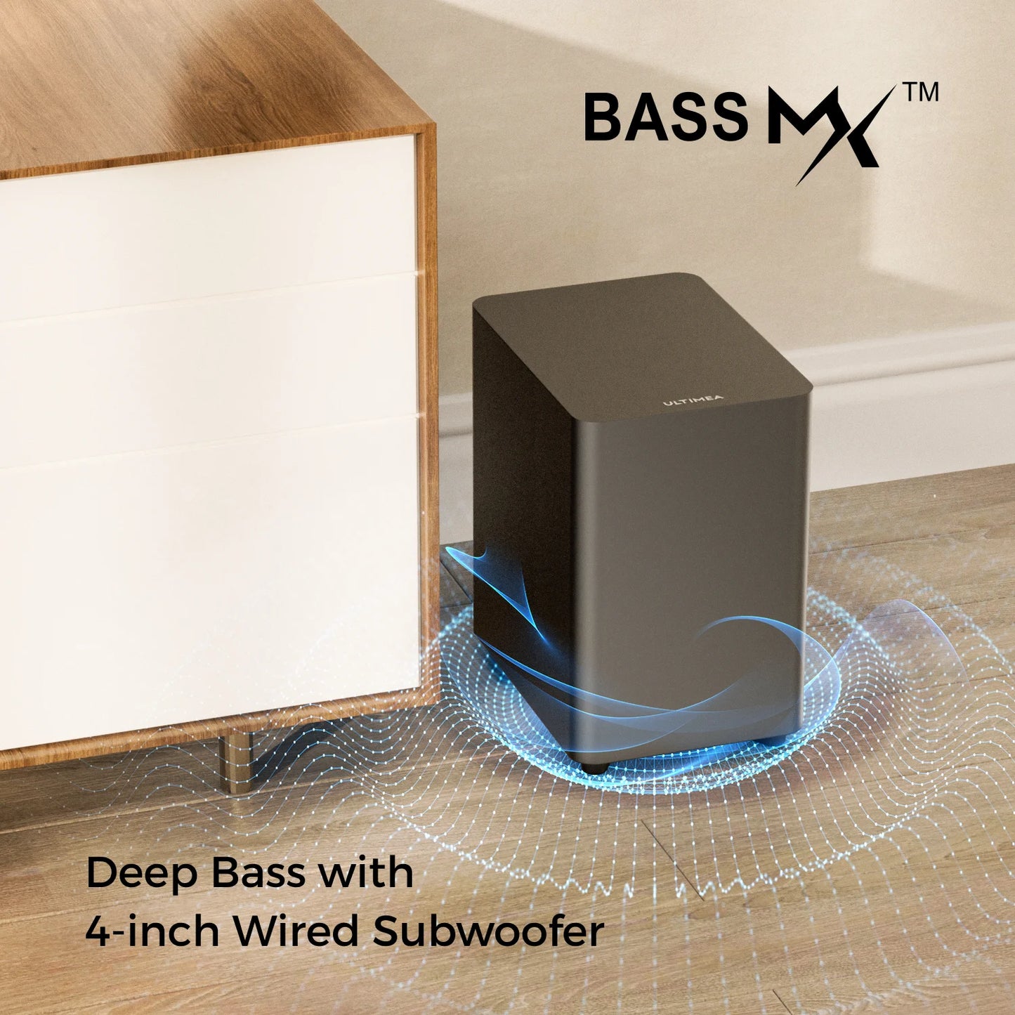 ULTIMEA 7.1 Channel Surround Sound Bar System With Four Speakers