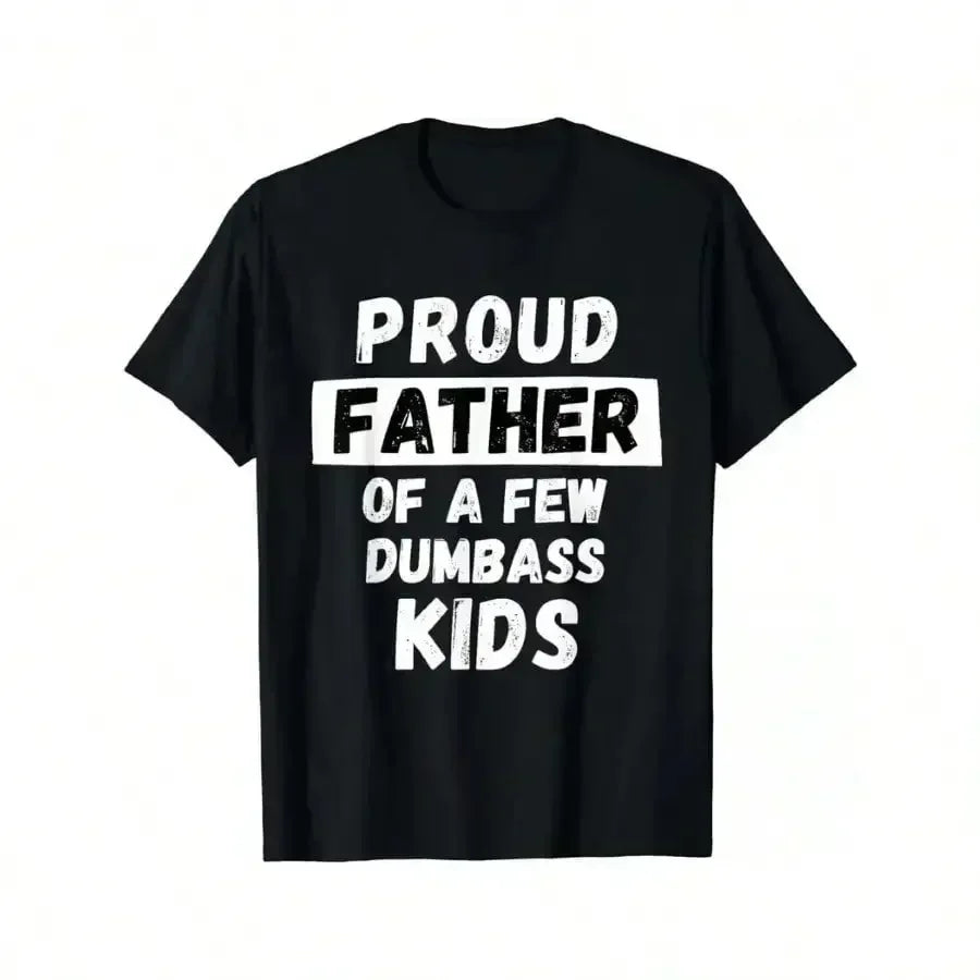 MNHK Dad of Dumbasses Tee Premium Cotton Crew Neck for Fathers Day