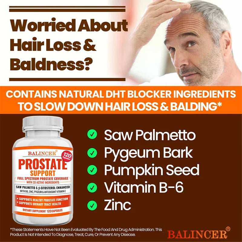 Bcuelov Prostate Health Minerals And Vitamins With Saw Palmetto