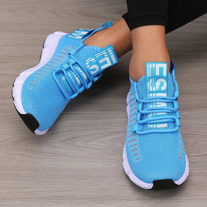 AZGB Women's Platform Sports Shoes Breathable Casual Hiking Sneakers